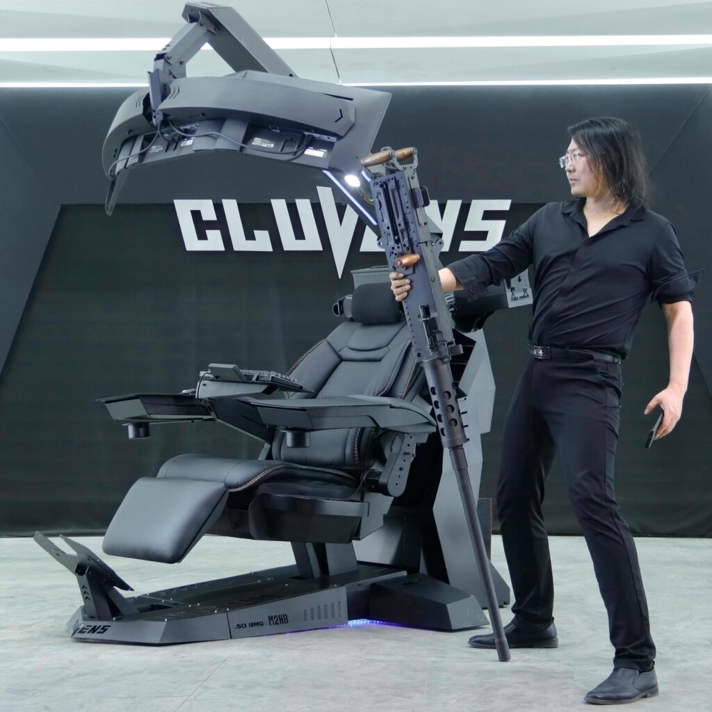 Explore a cutting-edge gaming chair with advanced technology and design.